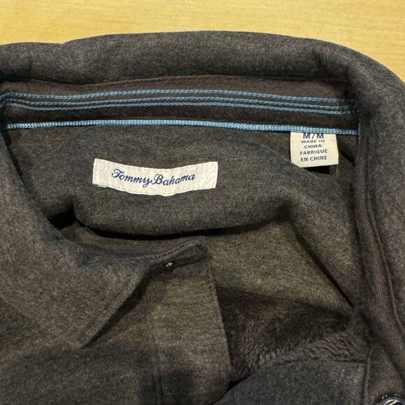 Tommy Bahama Palmdale CPO Shirt Jacket in Charcoal Size M - Picture 4 of 5